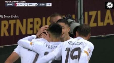 Eljif Elmas Goal 90+3, Latvia vs North Macedonia (0-3), All Goals Results/Highlights-2024..