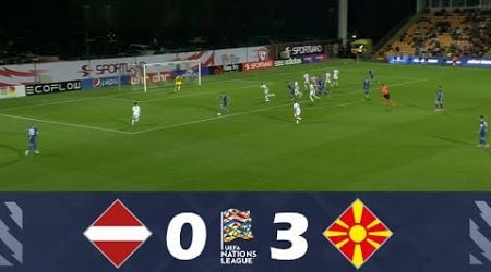 Latvia vs. North Macedonia [0-3] | UEFA Nations League 2024/25 | Match Highlights!