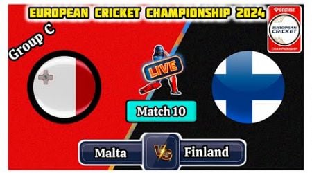 Malta vs Finland T10 LIVE | Dream11 European Cricket League LIVE | MAL vs FIN Live Commentary