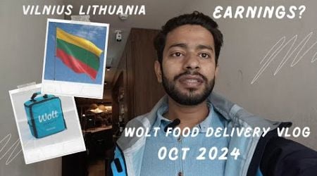 Wolt food delivery | How much I earn | Food delivery in vilnius lithuania | wolt vlog