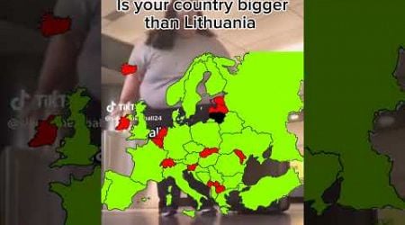 Is your country bigger than Lithuania #history #shorts #europe