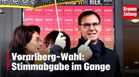 Vorarlberg-Wahl: Stimmabgabe im Gange | krone.tv NEWS