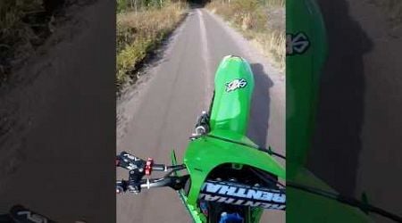 Kawasaki KX250F - 4Th Gear October Power Wheelies (GoPro) #shorts