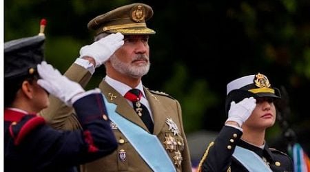 Despite stormy skies, Spain&#39;s National Day celebrations are still a spectacle