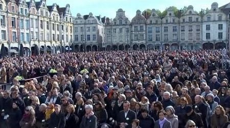 Tribute ceremony held on one-year anniversary of French teacher&#39;s murder