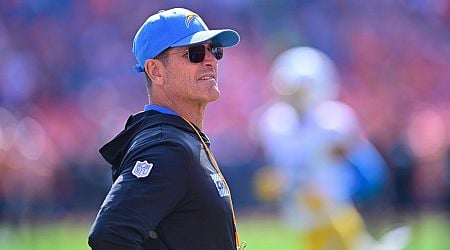 Chargers' Jim Harbaugh briefly exits vs. Broncos with illness