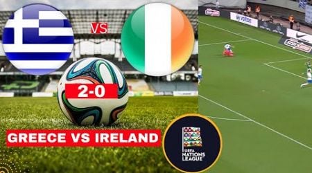 Greece vs Ireland 2-0 Live Stream Nations League Football Match Score Commentary Highlights Direct