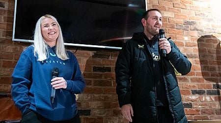 Kevin Thelwell addresses Everton supporters before record-breaking event