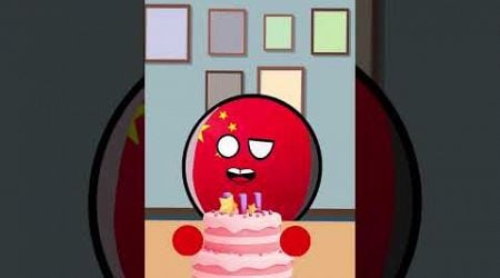 Chinese Birthday #countryballs #china #taiwan #birthday