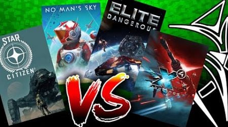 Star Citizen VS Elite Dangerous VS No Man&#39;s Sky VS X4 Foundations (2024/2025)