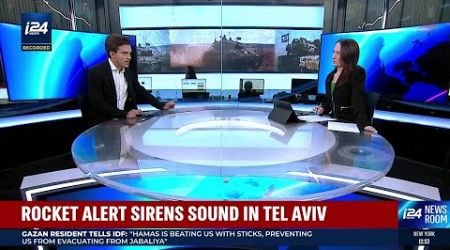 WATCH: Sirens sounds in Tel-Aviv over our broadcast with Benita Levin and Zach Anders