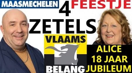 VLAAMS BELANG MAASMECHELEN VIERT FEESTJE NA VERDUBBELING VAN ZETELS BIJ GEMEENTEVERKIEZINGEN 2024