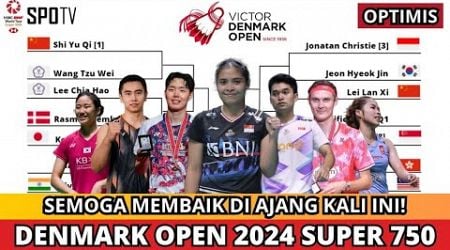 HASIL DRAWING DENMARK OPEN 2024~SEKTOR TUNGGAL BERAT! #denmarkopen2024