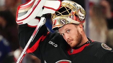 Senators' Forsberg leaves game with injury, replaced by Sogaard