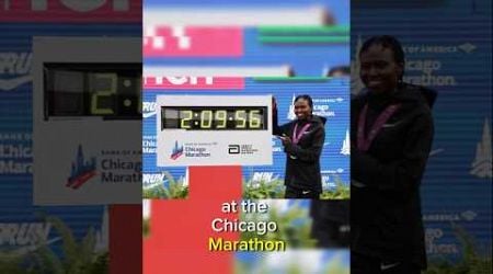 Kenya&#39;s Chepngetich breaks marathon world record #kenya #athelete #marathon #chicago