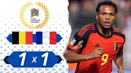 Lois Openda Tor gegen Frankreich Nations League 2024 VOLLE HD Belgien 1x1 Frankreich