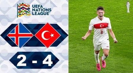 Iceland vs Turkey 2-4 Highlights Goals - Nations League 2024#ISLTUR #NationsLeague