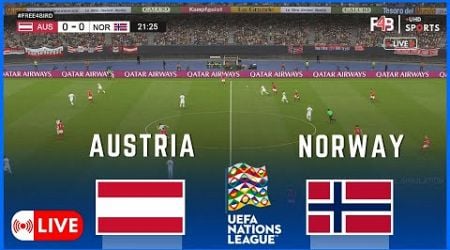 AUSTRIA GEGEN NORWAY LIVE | UEFA NATIONS LEAGUE 24 -25 | SIMULATION &amp; LIVE-ERGEBNI