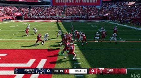 EA SPORTS College Football 25 - Penn State Nittany Lions vs Temple Owls - Gameplay (UHD) [4K60FPS]