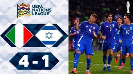 Italy vs Israel | 4-1 | Highlights | UEFA Nations League 2024-25