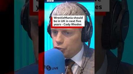 WWE&#39;s Cody Rhodes wants UK WrestleMania in 5 years. #WWE #BBCNews