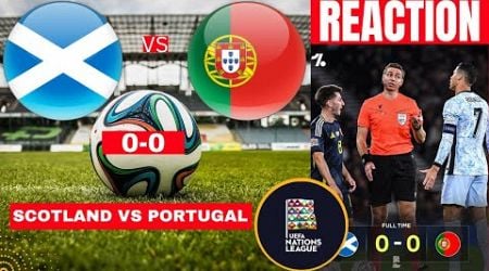 Scotland vs Portugal 0-0 Live Stream Nations League Football Match Score reaction Highlights Direct