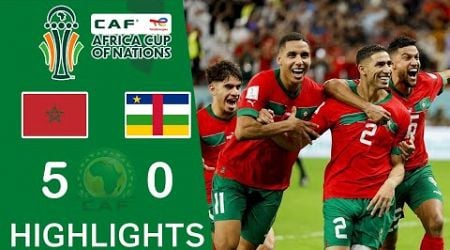 Morocco 5-0 Central African Republic HIGHLIGHTS | CAF Africa Cup Of Nations Qualifiers