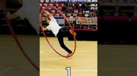 Who performs this trick better? #cyrwheel #competition