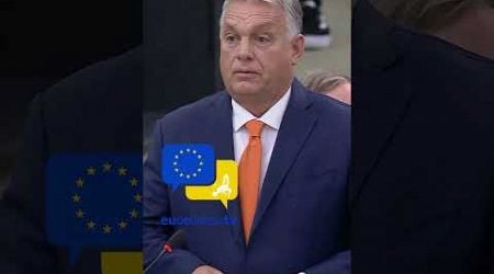 #ViktorOrban surprised by #President Ursula #vonderleyen at #EuropeanParliament