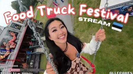 FOOD TRUCK FESTIVAL in Tallinn, Estonia | Day 52 Europe Trip Stream!