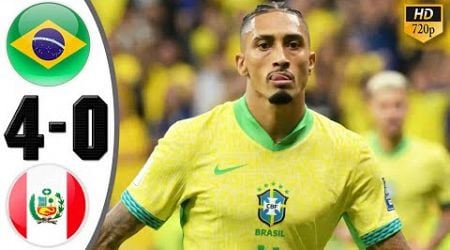 Brazil vs Peru 4-0 Highlights &amp; All Goals 2024 HD