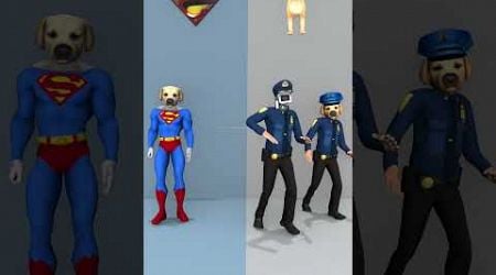 Police dog vs superhero dog? Which animal do you like more? #shorts #dog