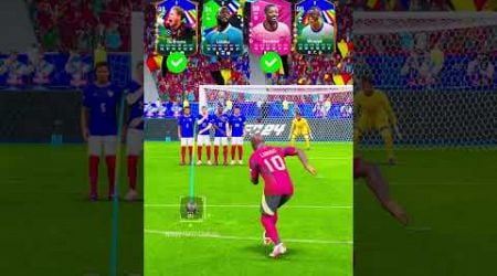 Belgium Vs France Free Kicks Challenge in FC 24 #shorts #football #fc24