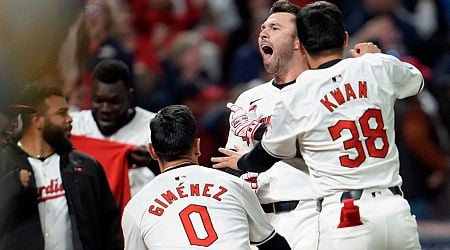 Guardians top Yankees on walk-off HR in 10th of ALCS Game 3