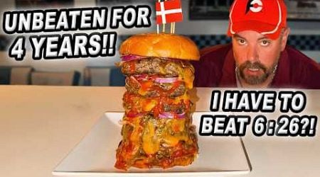 This &quot;Big Boss&quot; Danish Burger Challenge w/ Mystery Prize in Odense Went Unbeaten for 4 Years!!