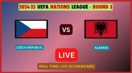 Czech Republic Vs Albania LIVE Score UPDATE 2024-25 UEFA Nations League Soccer Football Oct 11 2024