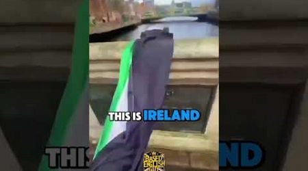 Irish Patriots take down Palestinian flag #uk #politics #capcut #capcutcaptions