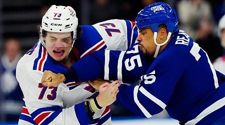 Maple Leafs' Reaves, Rangers' Rempe expected to play on Hockey Night in Canada