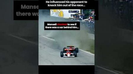 When Nigel Mansell drove differently because he had no mirrors in Formula 1