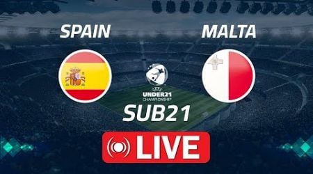 Spain v Malta | U21 Euro 2025 Qualifiers | Live 15/10/2024