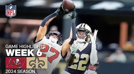 Tampa Bay Buccaneers vs. New Orleans Saints | 2024 Week 6 Game Highlights