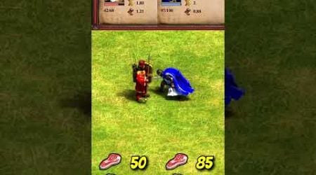 Elite Immortal (Melee) vs Elite Teutonic Knight (AoE2) (Chronicles - Battle for Greece) #Shorts