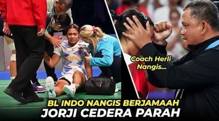 BL Indo Nangis Berjamaah ! Perjuangan Jorji Hingga Cedera di Denmark Open 2024