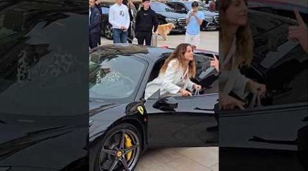 MILLIONAIRE LADY BOSS with her Ferrari in Monaco#luxury#billionaire#monaco #fyp#life#millionaire