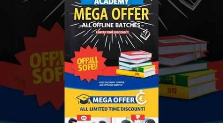 Climax Mega Offer in offline All Branches #superclimaxacademy #education #offer #paidbatch