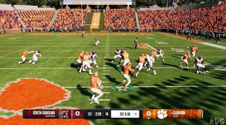 EA SPORTS College Football 25 - South Carolina Gamecocks vs Clemson Tigers - Gameplay (UHD) [4K]