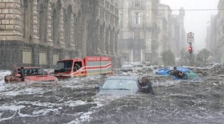 5 minutes ago, flash floods suddenly hit Italy ! Catania were destroyed