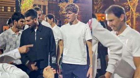 Nadal, Djokovic, Sinner &amp; Alcaraz Dance the Saudi Arabian Dance Together at the Carnival