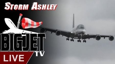 LIVE: Windy Arrivals at Heathrow Airport #StormAshley