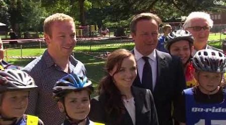 Chris Hoy: Olympic cycling hero meets the Royal Family